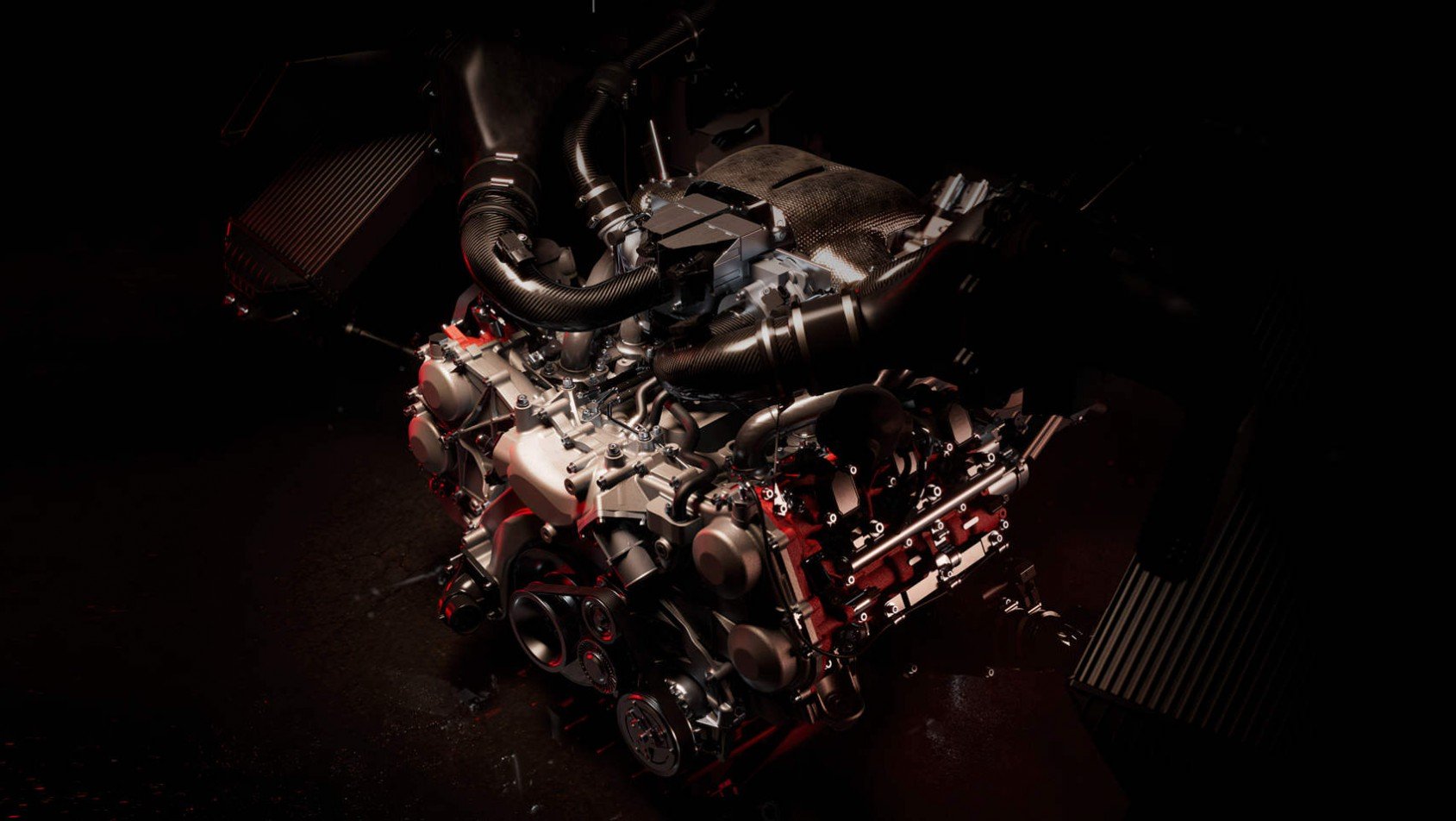 Ferrari 296 GT3 - silnik / jednostka napędowa