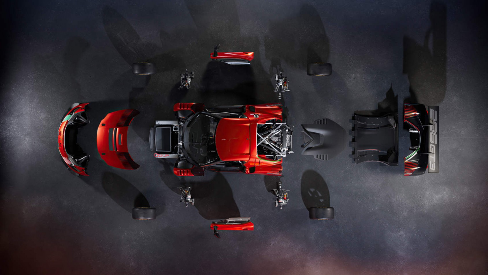 Ferrari 296 GT3 - konstrukcja auta