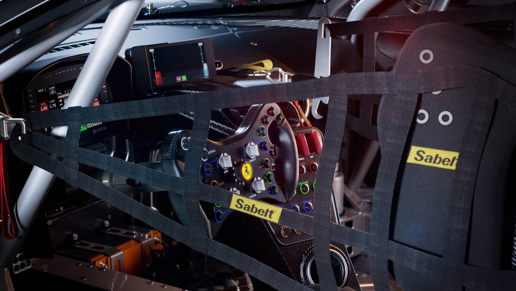 Ferrari 296 GT3 - wnetrze auta