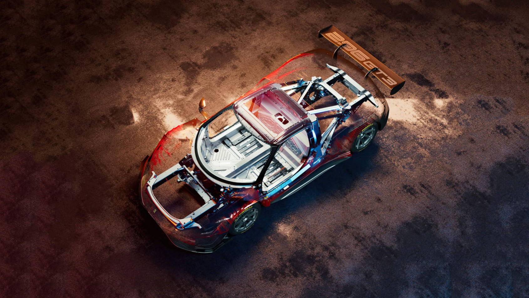 Ferrari 296 GT3 - konstrukcja samochodu