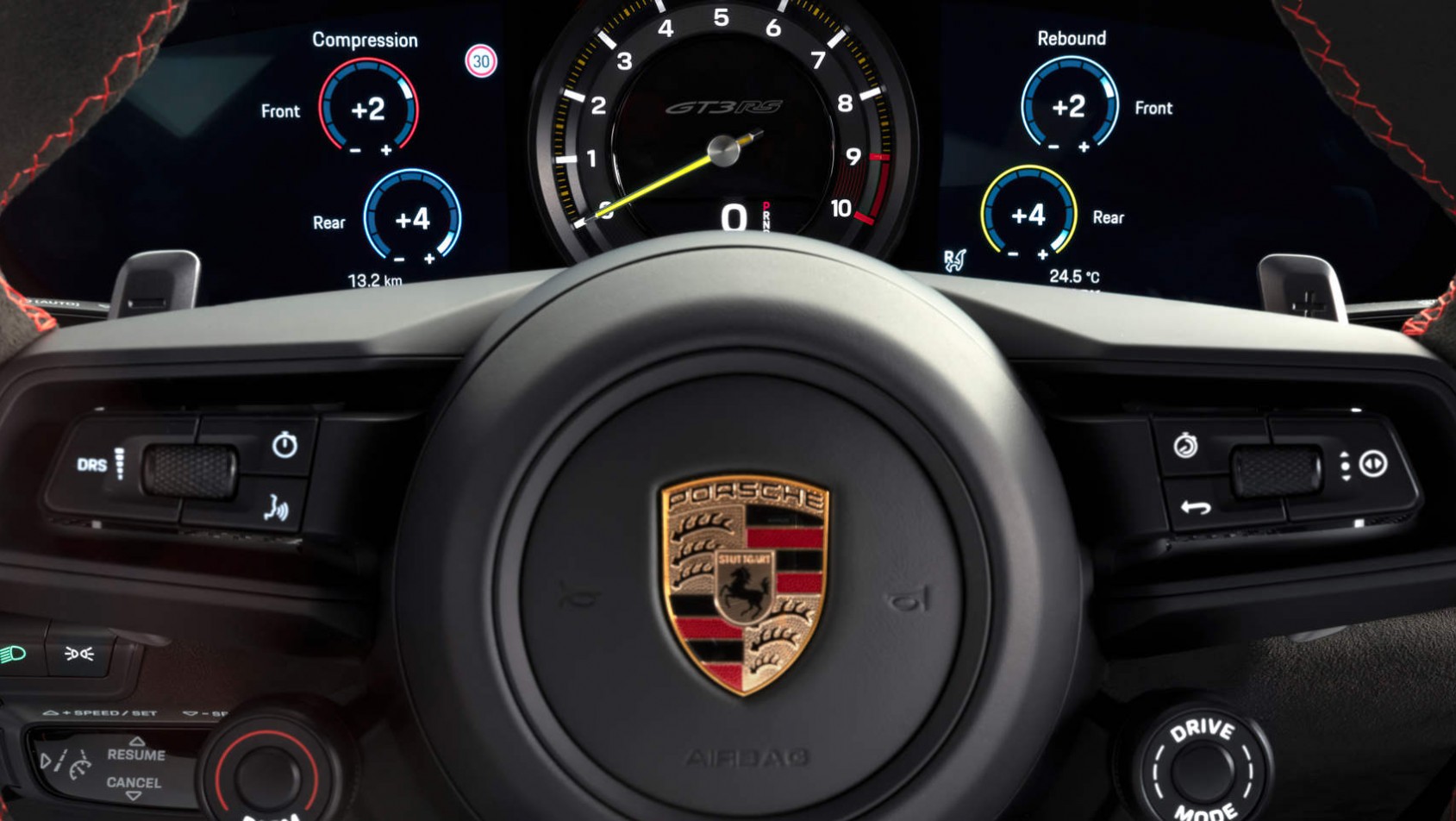 Nowe Porsche 911 GT3 RS (992) - zegary