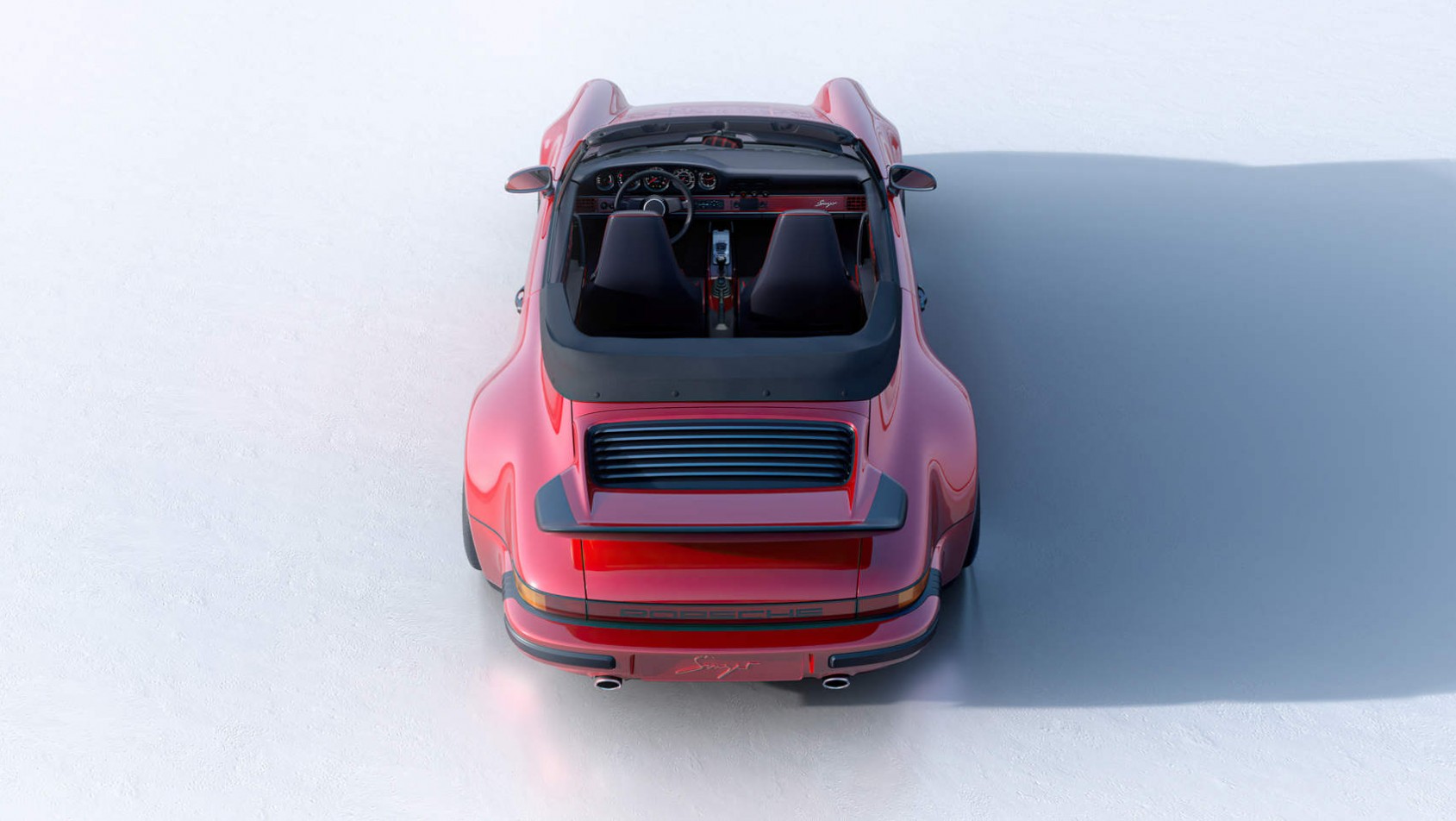 Porsche Singer 930 Turbo Study - widok z góry