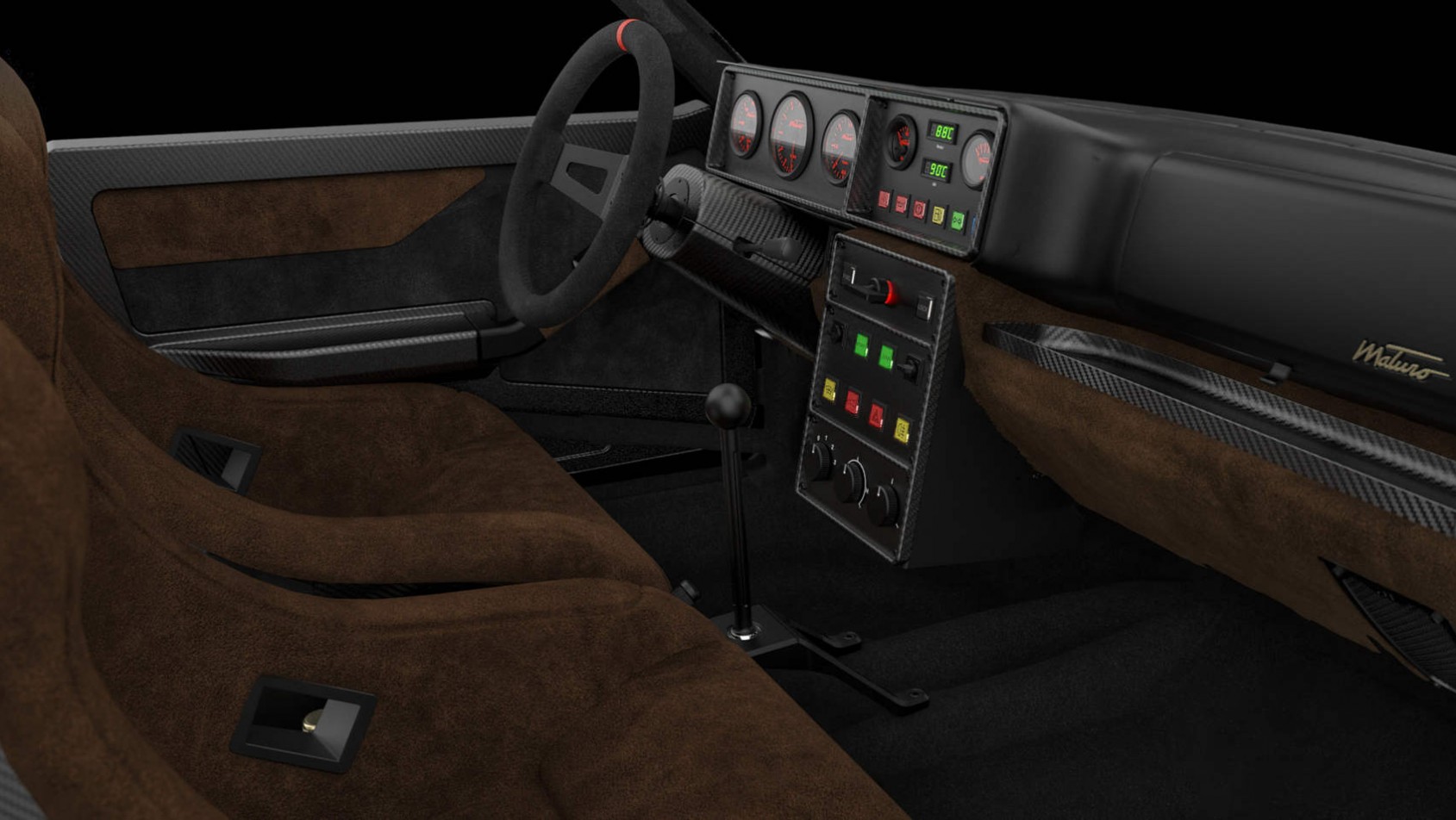 Maturo Stradale - Lancia Delta Integrale - wnętrze auta