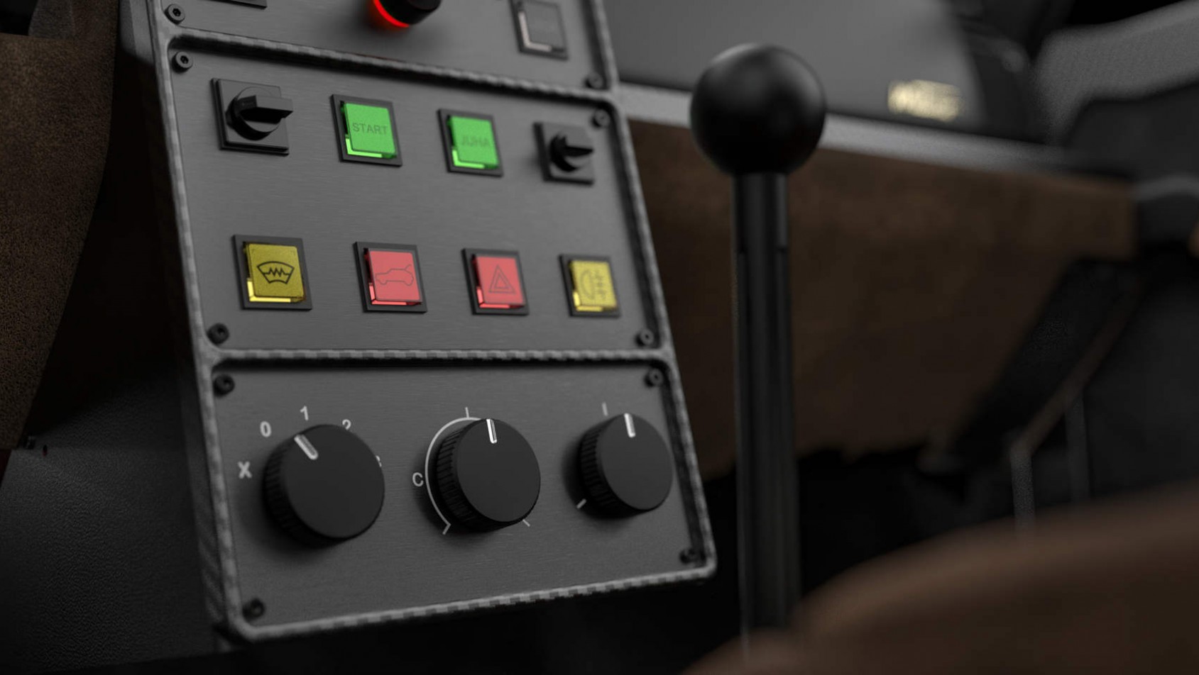 Maturo Stradale - Lancia Delta Integrale - detale wnętrza