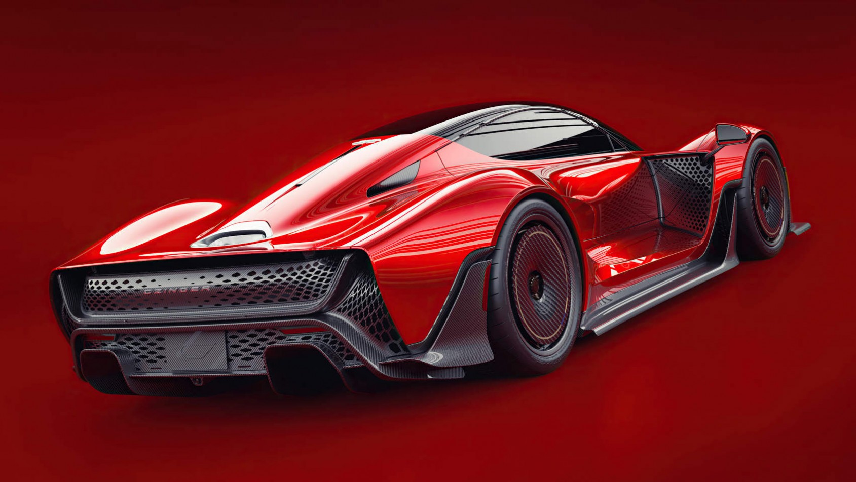 Czinger 21C V Max - wydłużony tył bez skrzydła