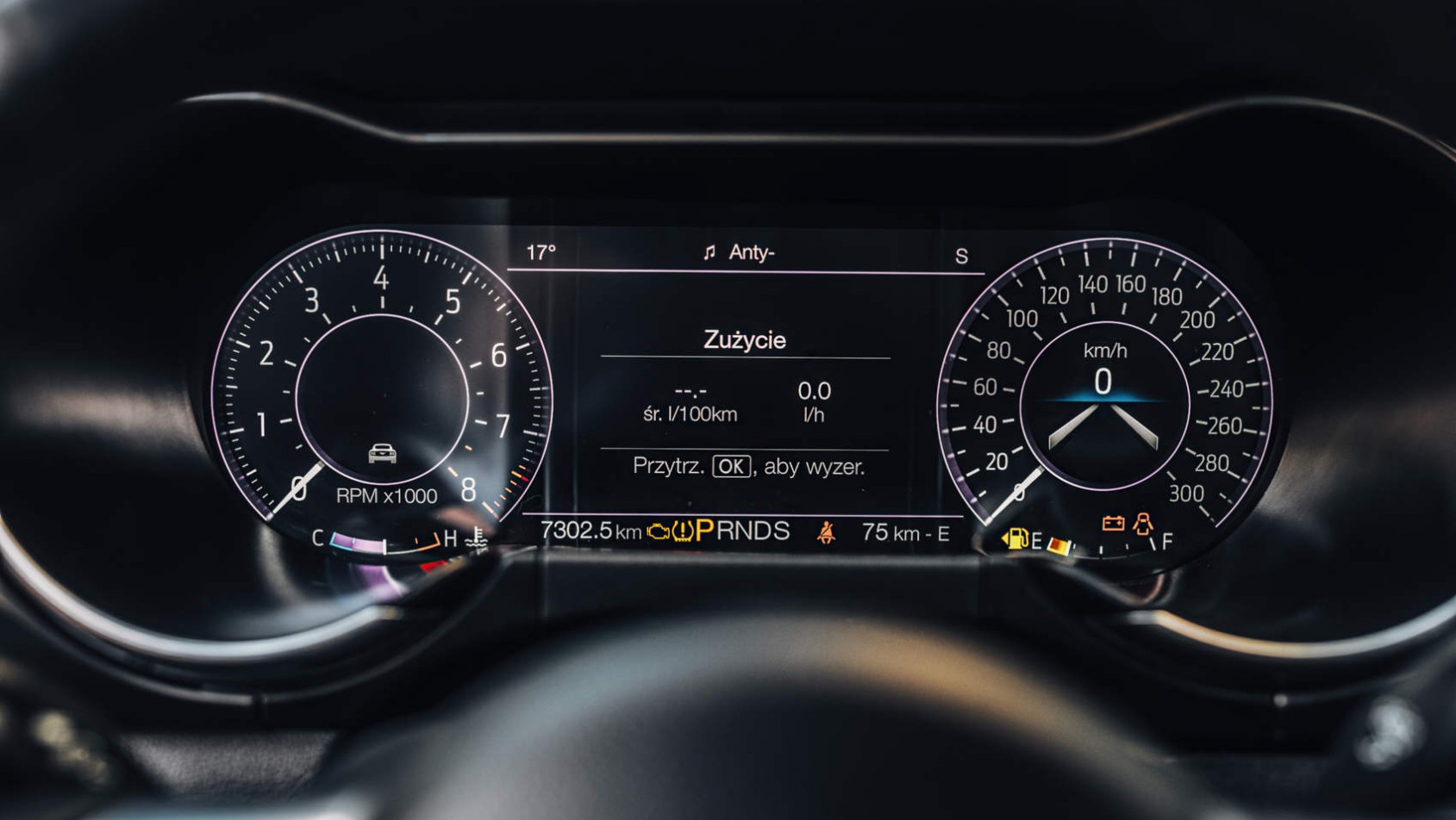 Ford Mustang Mach 1 - cyfrowe zegary