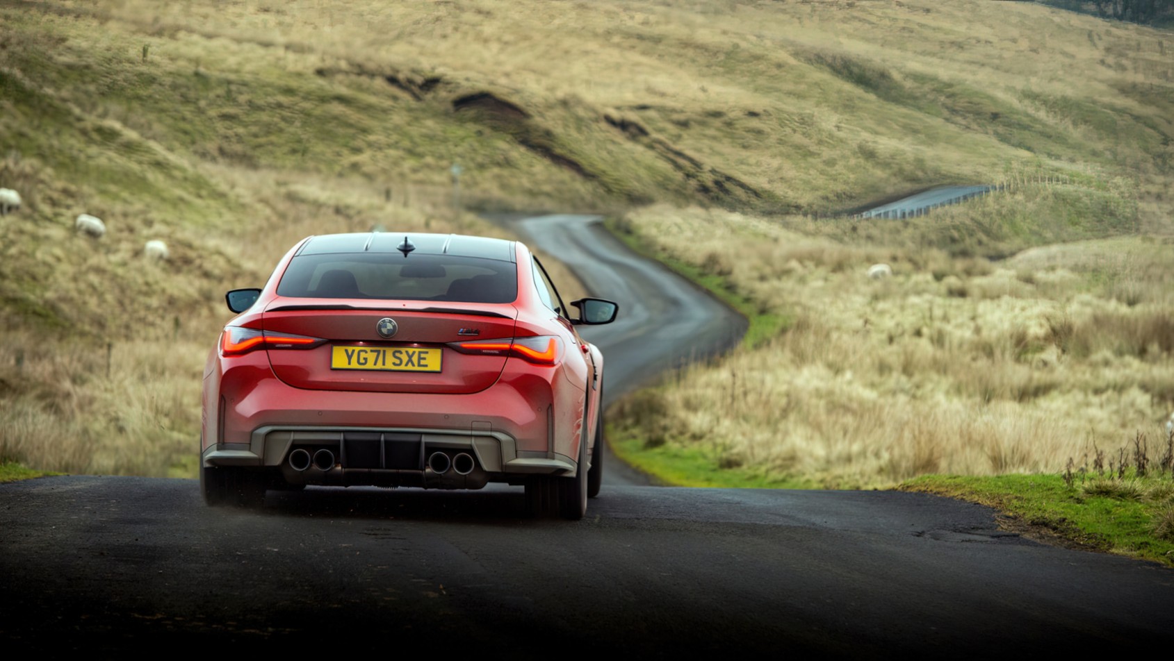 BMW M4 Competition xDrive na krętej drodze