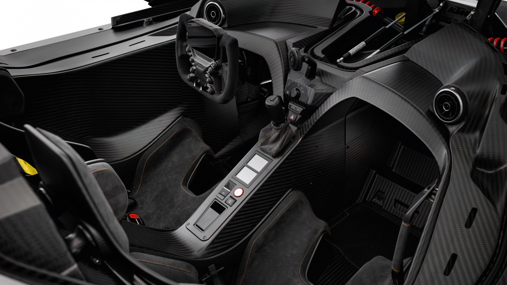 KTM X-Bow GT-XR wnętrze z góry