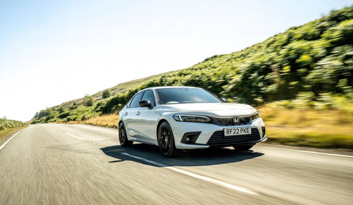 Honda Civic e:HEV Sport podczas testu