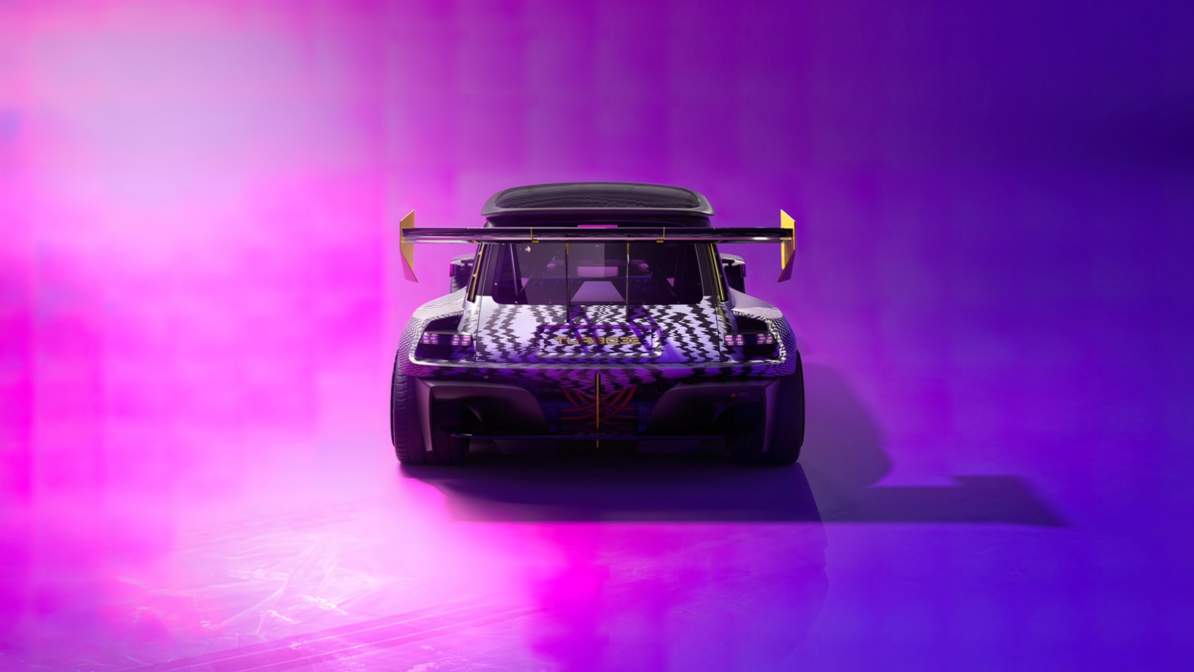 Renault 5 Turbo sylwetka z tyłu