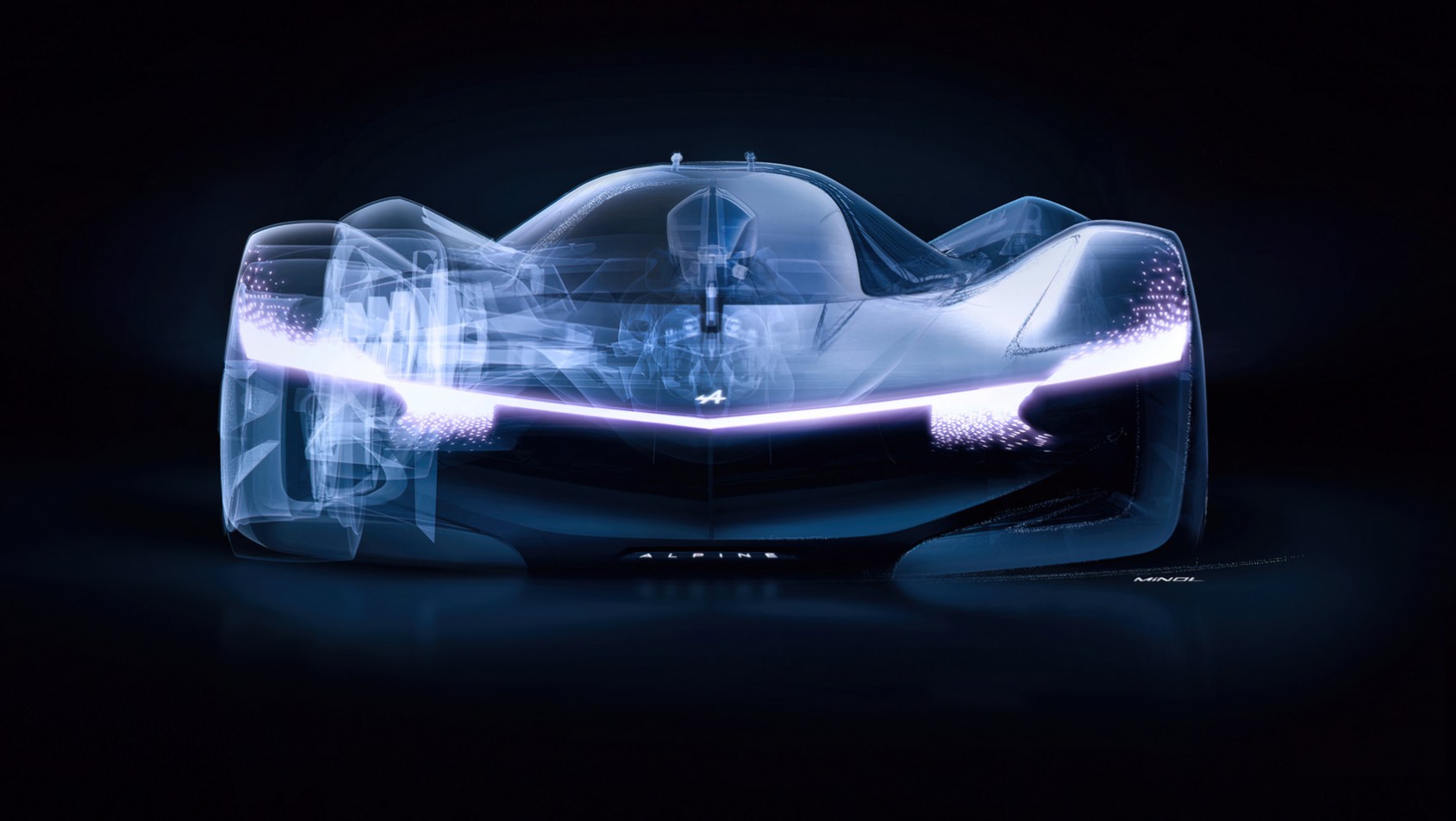 Alpine Alpenglow sylwetka z przodu