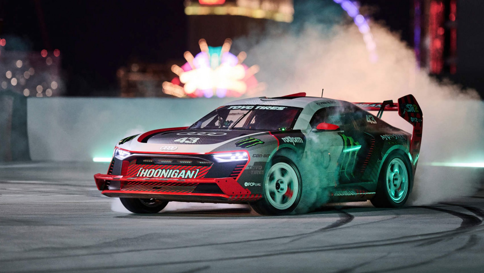 Audi S1 Hoonitron Electrikhana - zbliżenie na auto