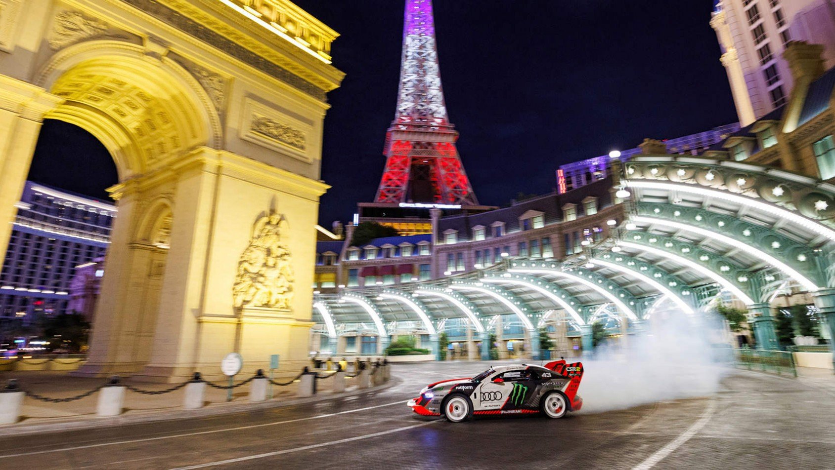 Audi S1 Hoonitron na ulicach Las Vegas