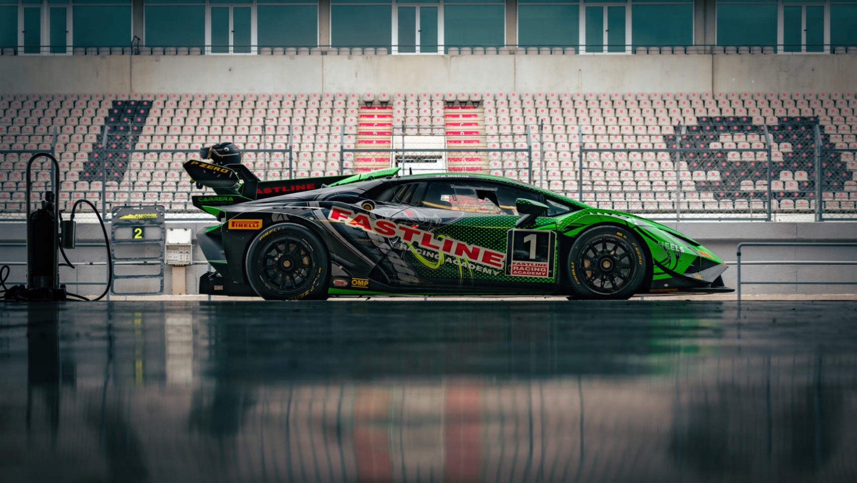 Mariusz Miękoś i Lamborghini Super Trofeo Evo II