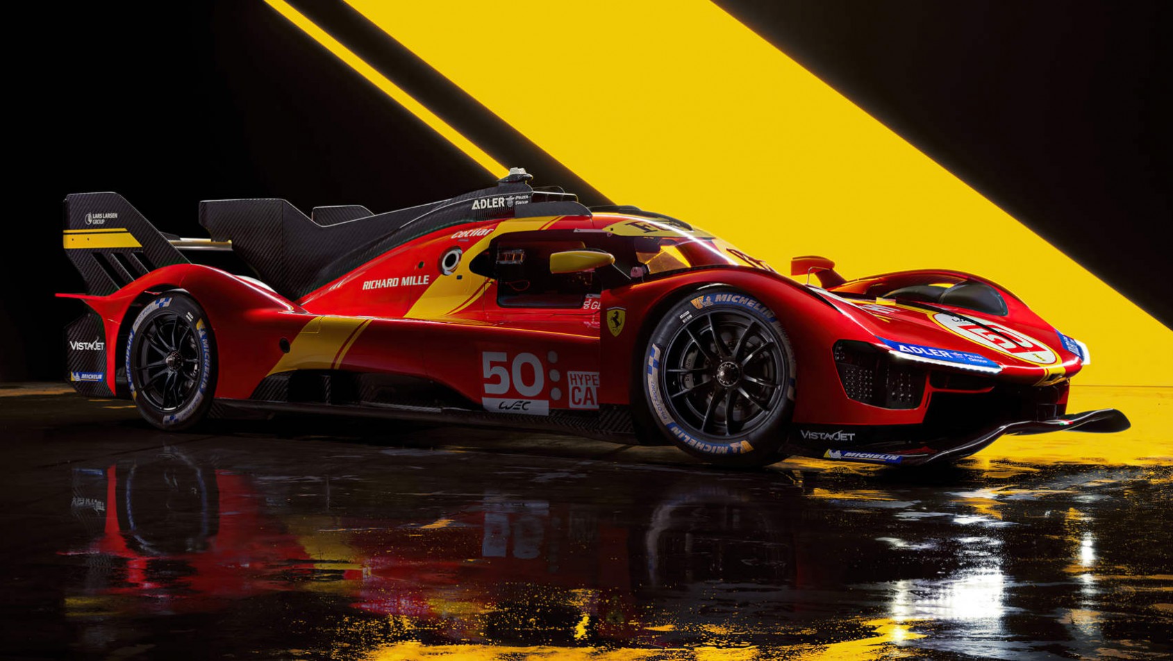 Czerwone Ferrari 499P