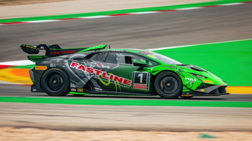 Lamborghini Huracán Super Trofeo EVO II na torze F1 w Portimão Lamborghini Huracán na torze F1 w Portimão