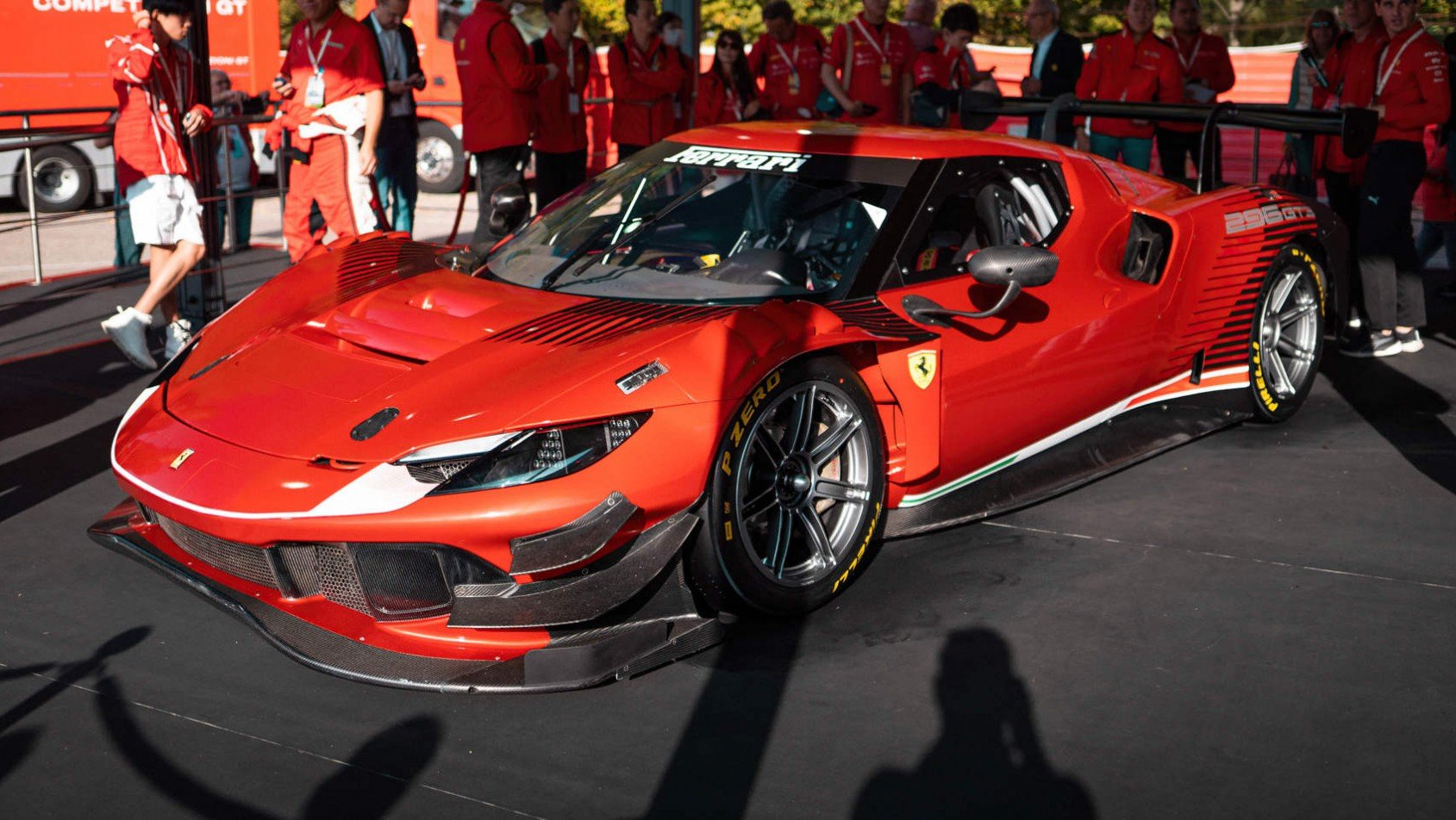 Ferrari 296 GT3 - z boku - Imola
