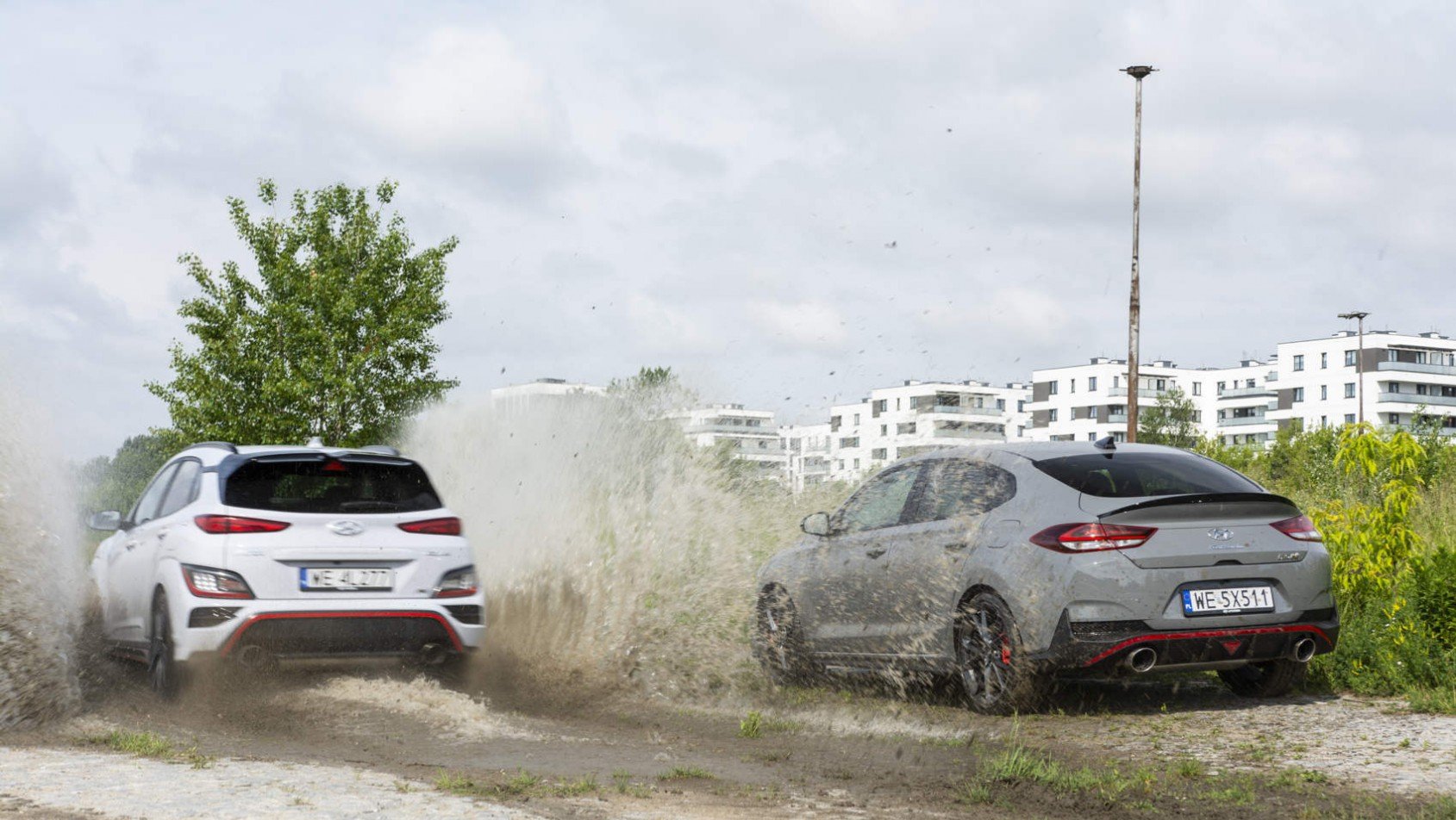 Hyundai i30N Fastback i KonaN podczas testu