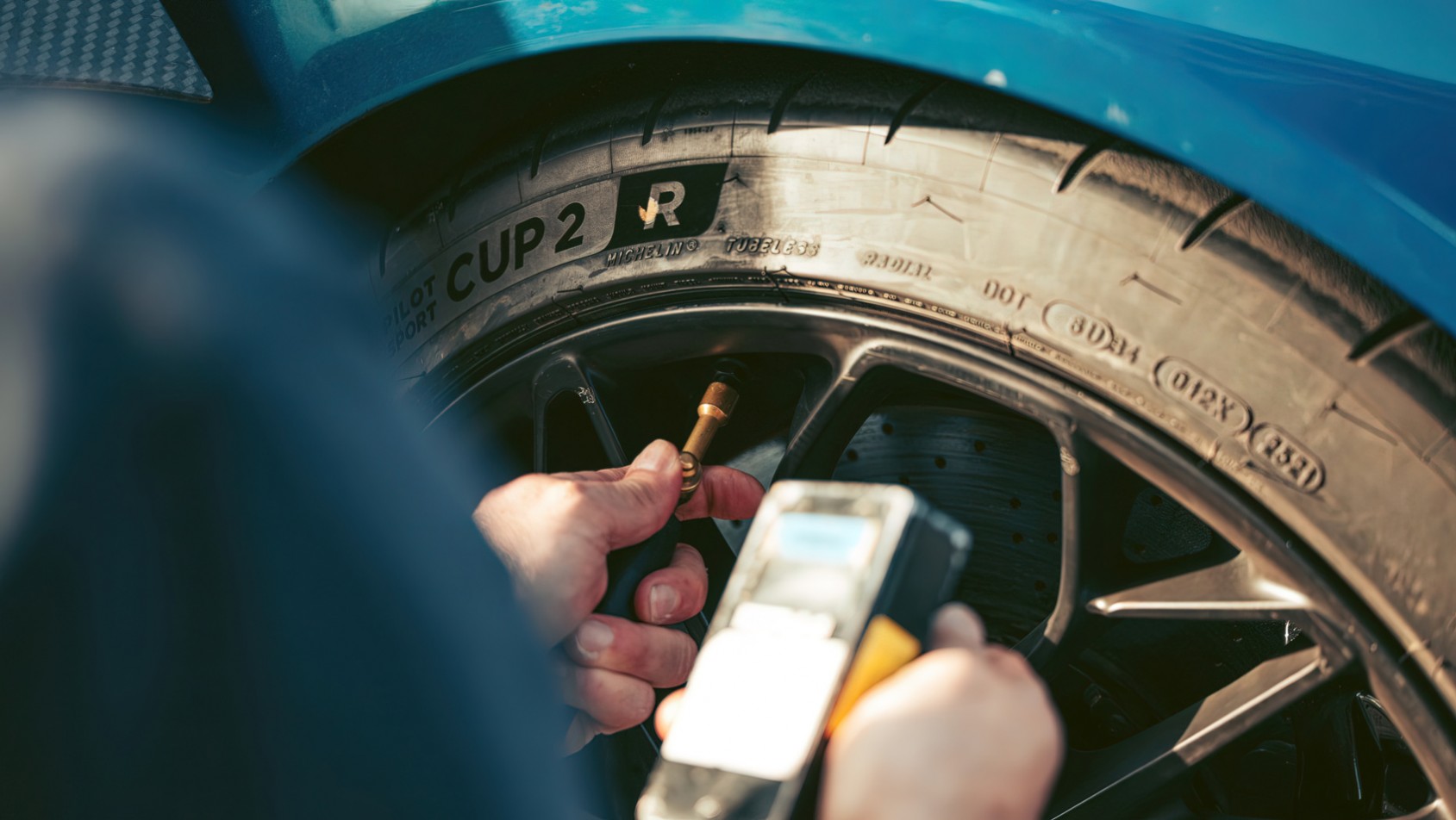 Rimac Nevera podczas mierzenia