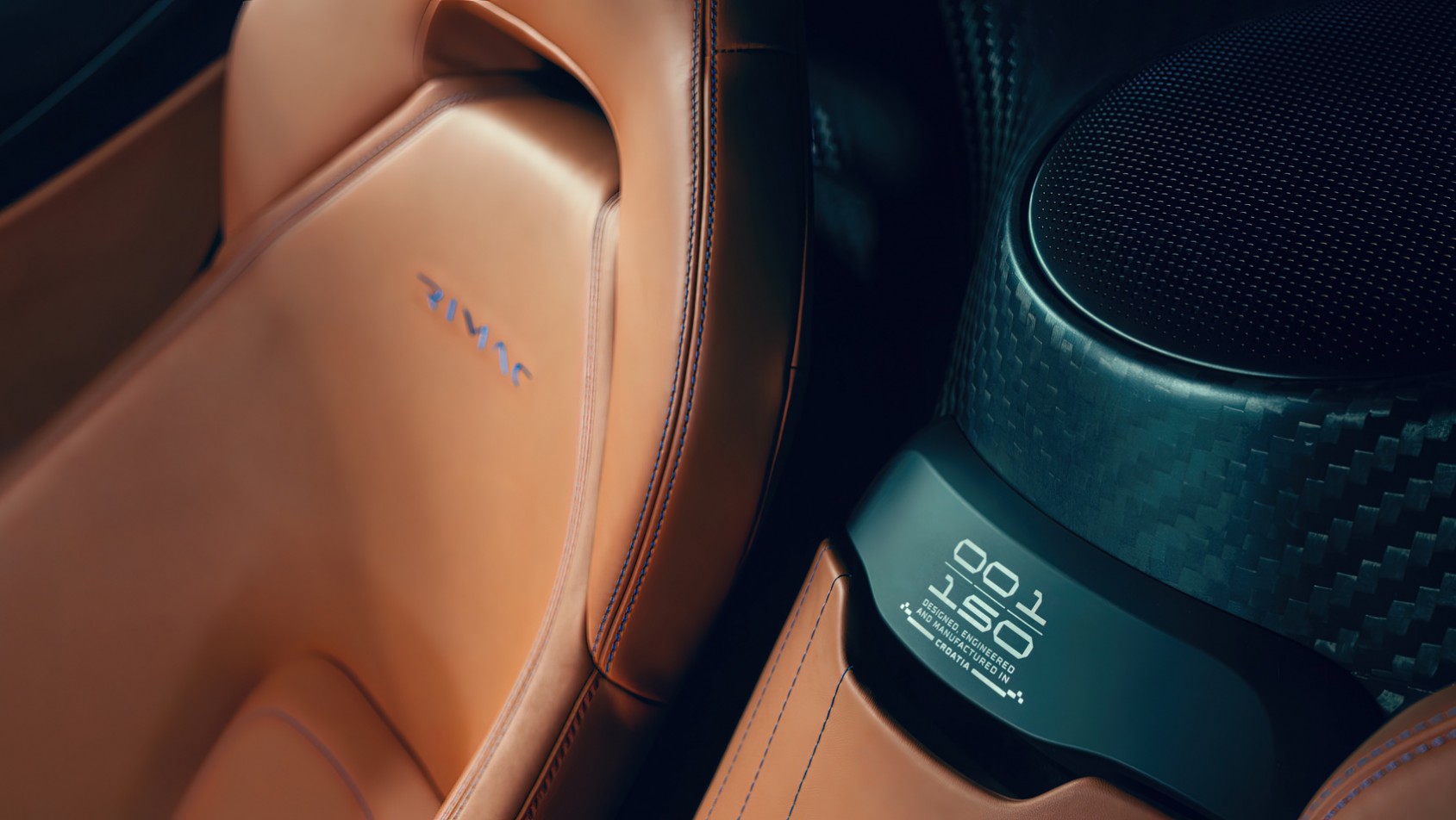 Rimac Nevera wnętrze, detal