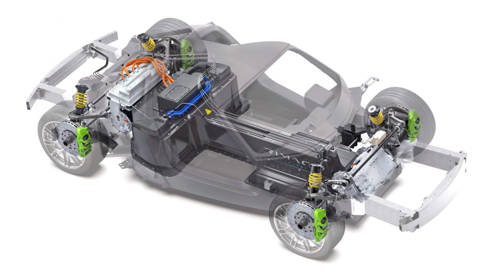 Rimac Nevera układ napędowy