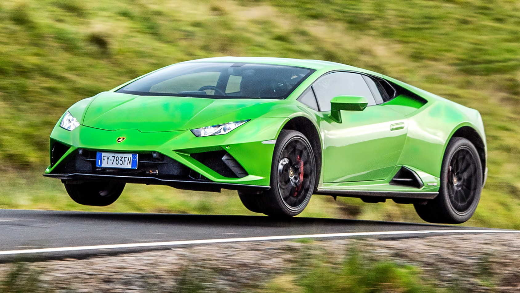 Lamborghini Huracan w ruchu