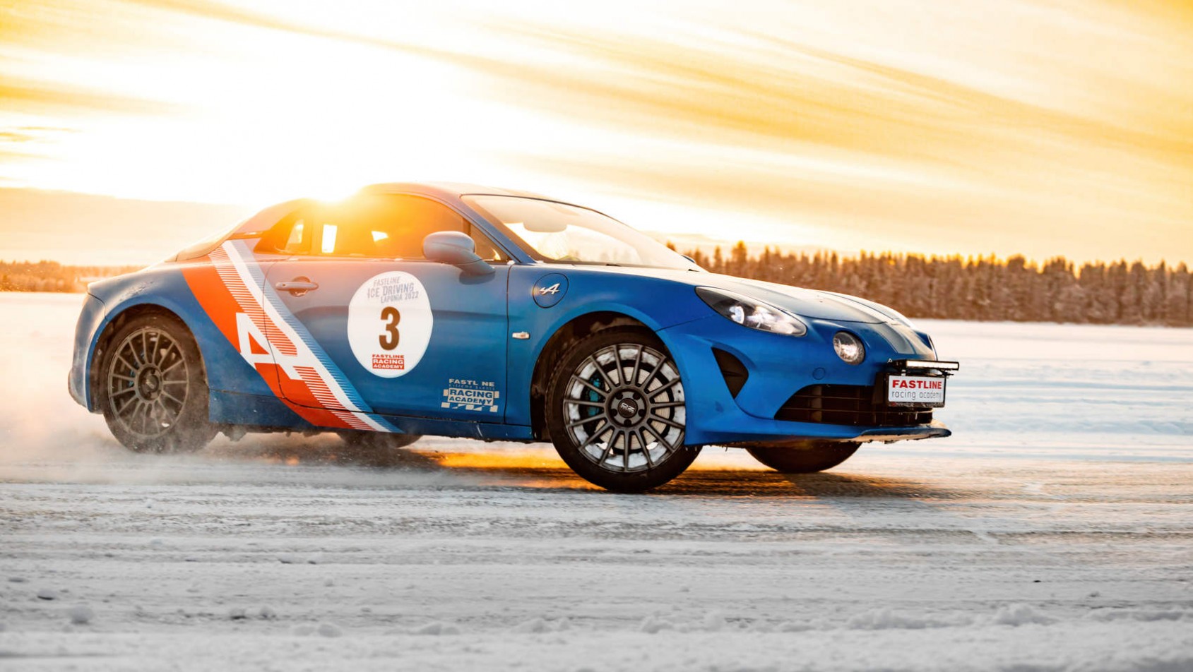 Alpine A110 Alpine A110 na torze w Laponii