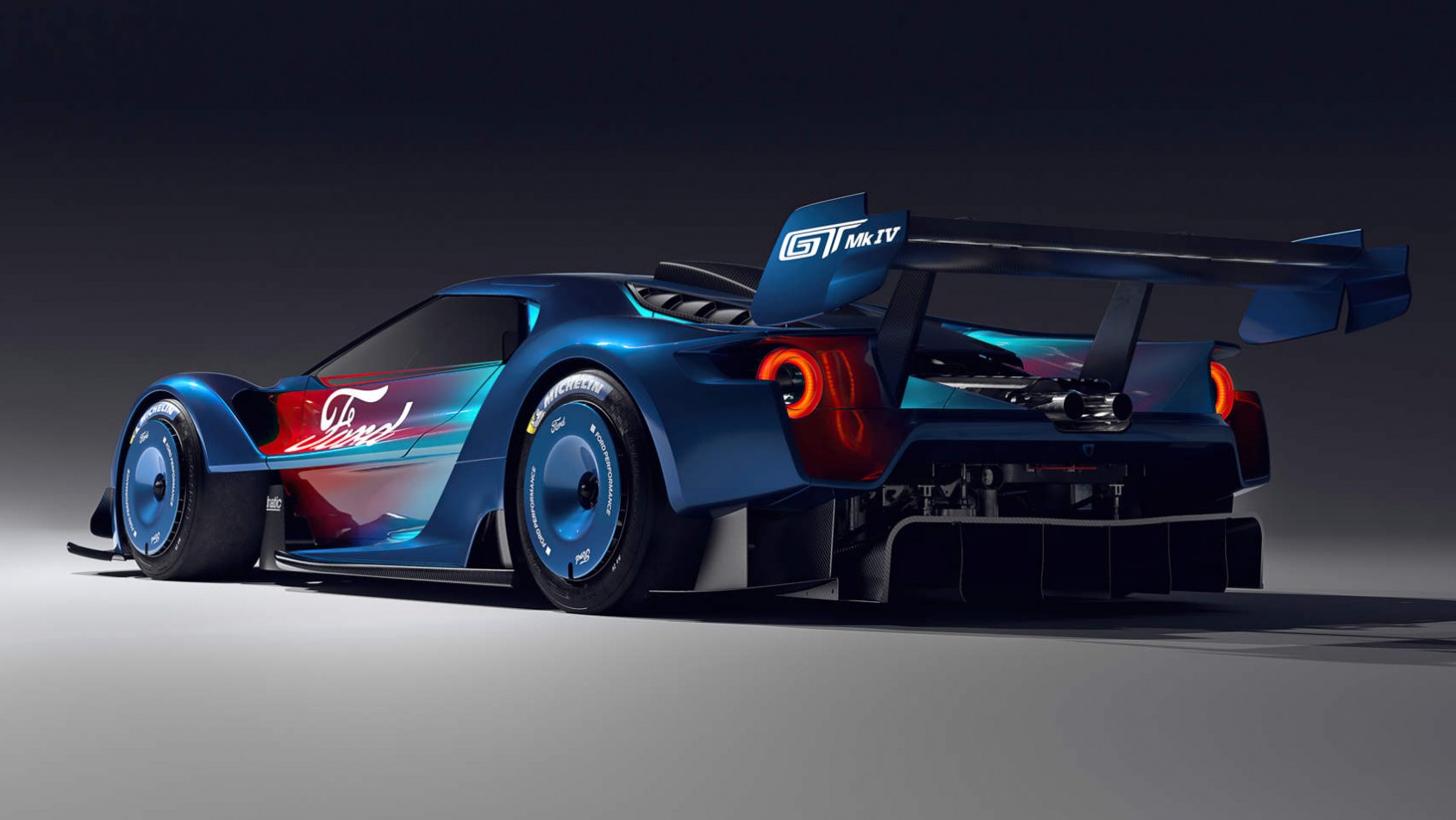 Ford GT Mk IV widok z tyłu