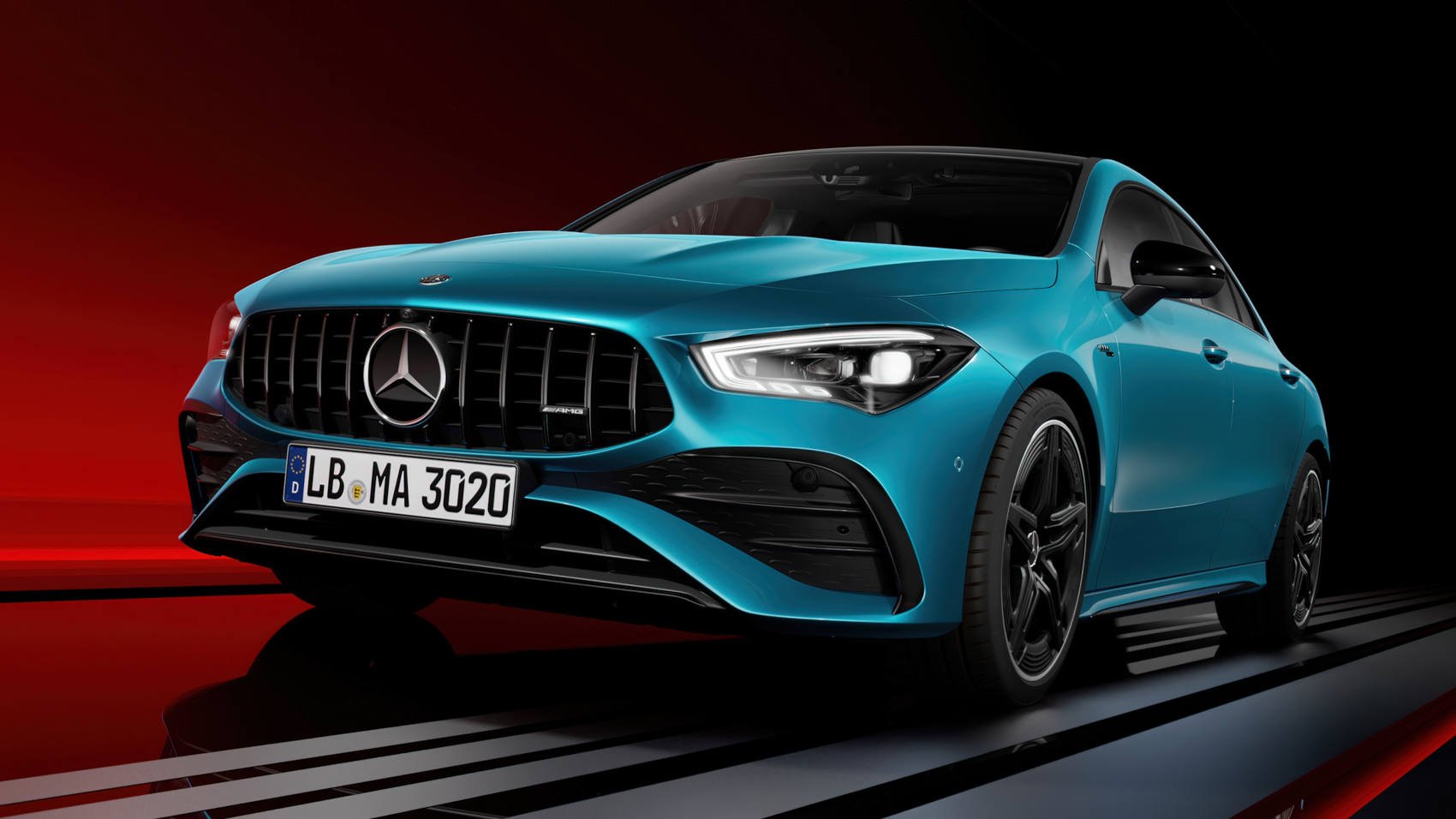 2023 Mercedes CLA - niebieski przód