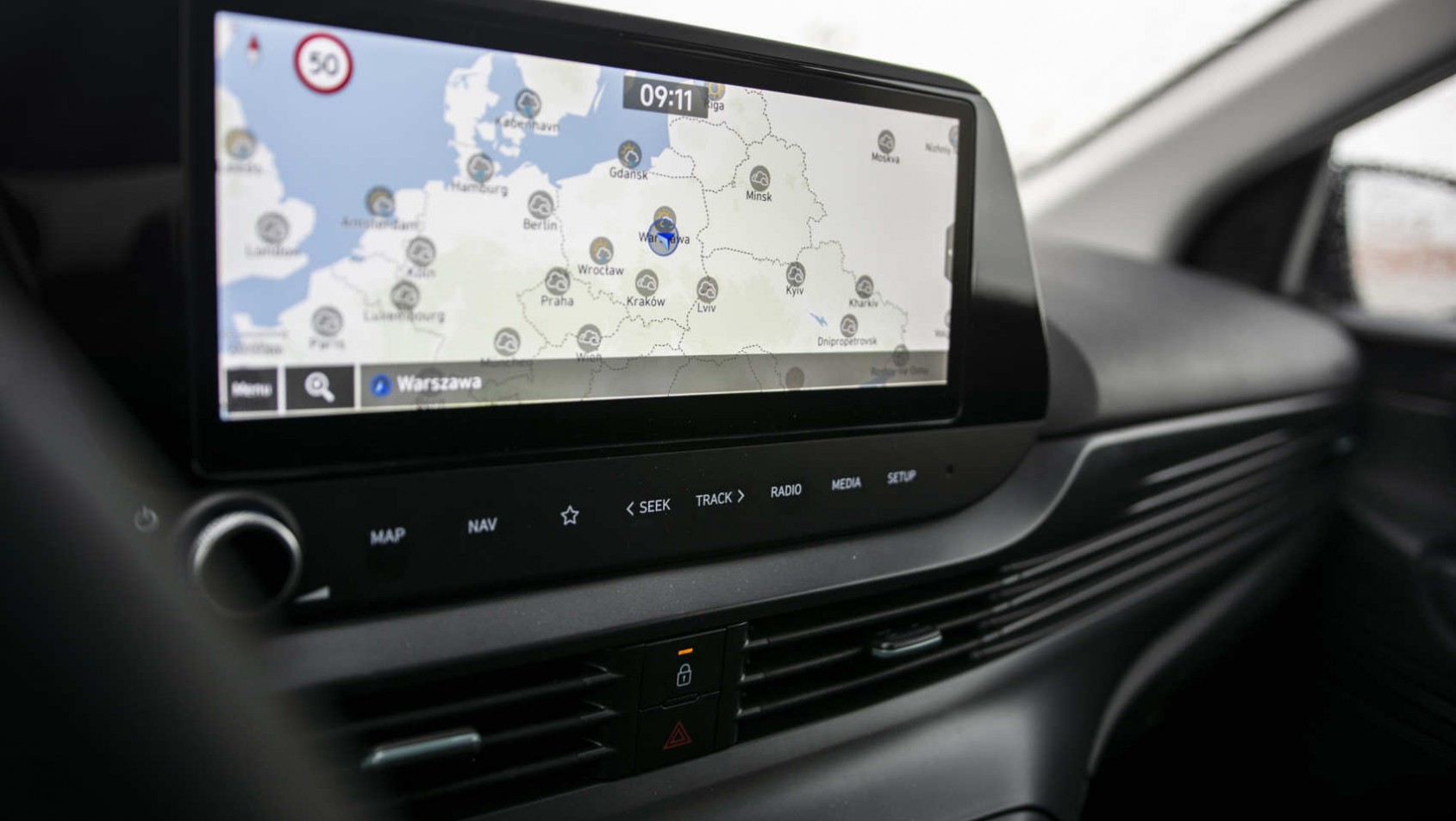 Hyundai Bayon - ekran LCD