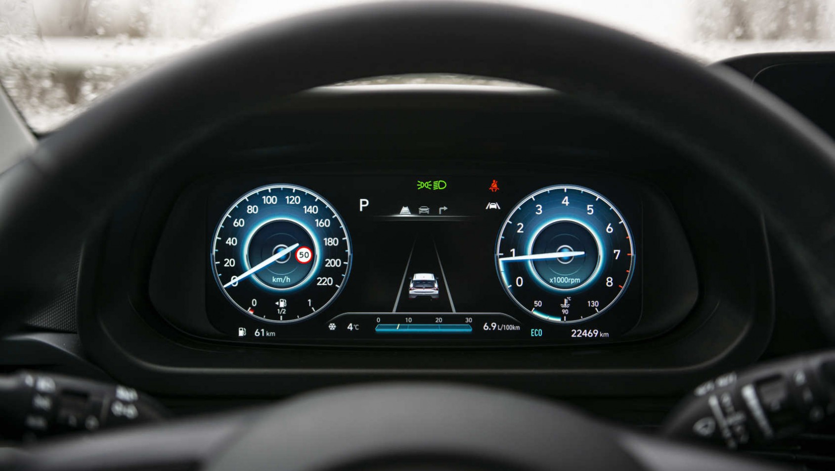 Hyundai Bayon - elektroniczne zegary