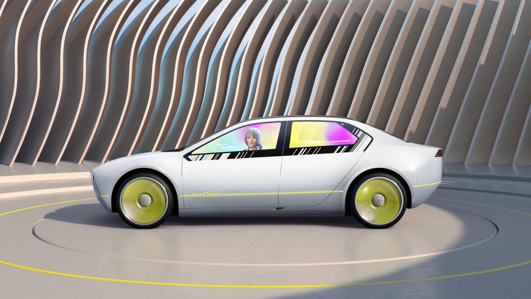 BMW iVision Dee concept - sylwetka auta