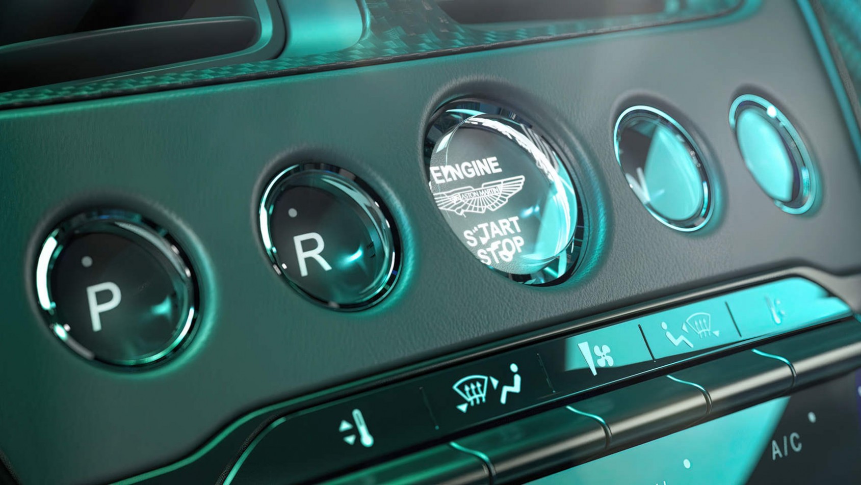 Aston Martin DBS 770 Ultimate Aston Martin DBS 770 Ultimate - konsola