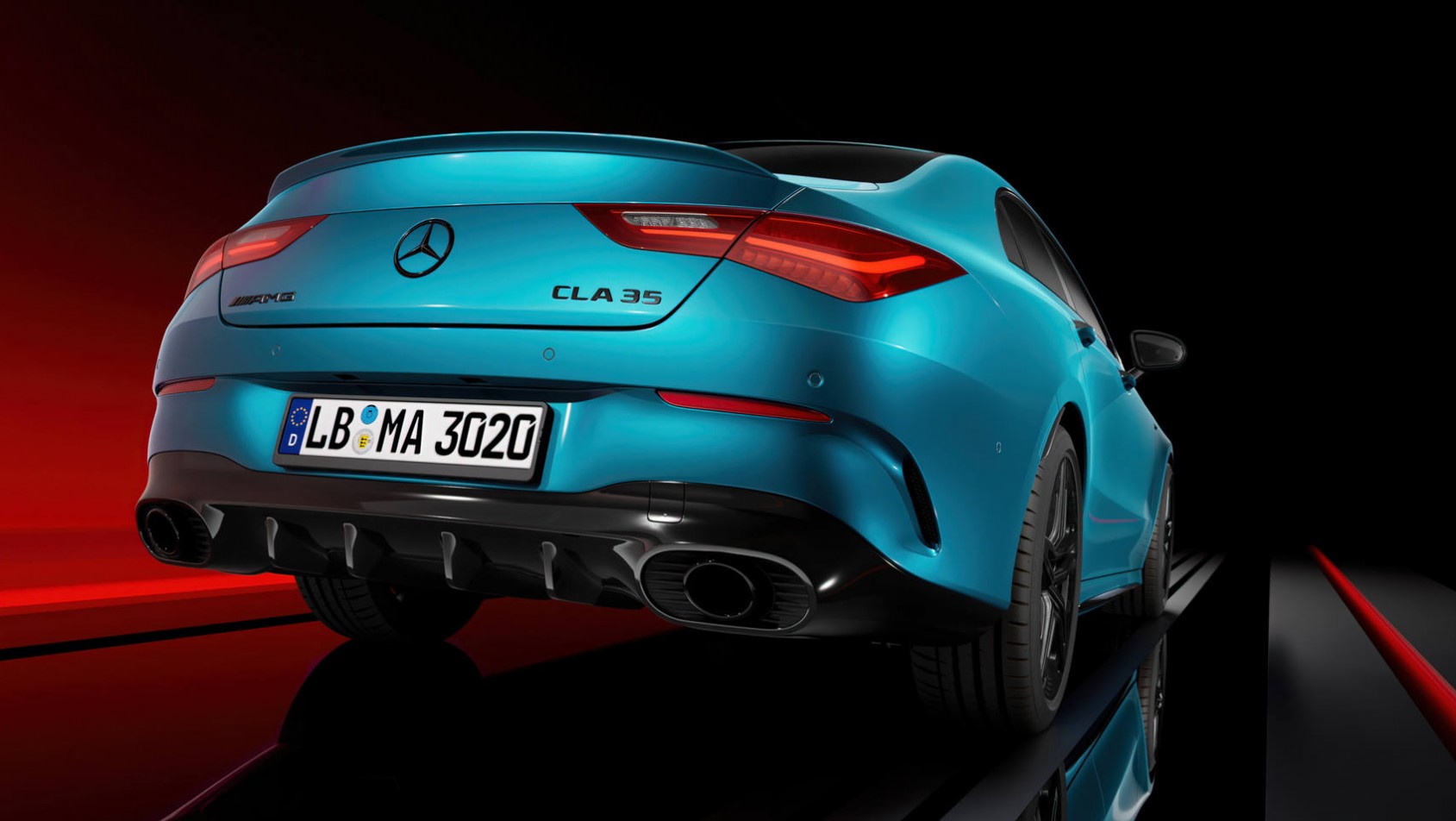 2023 Mercedes-AMG CLA35 2023 Mercedes-AMG CLA35 tył niebieski