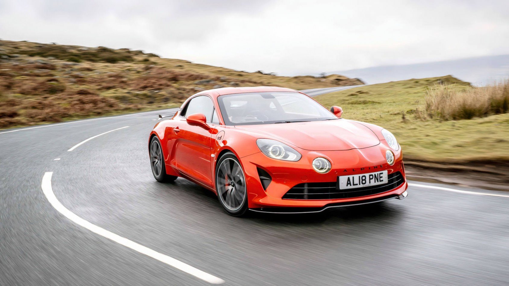 2023 Alpine A110S prawy przód dynamicznie