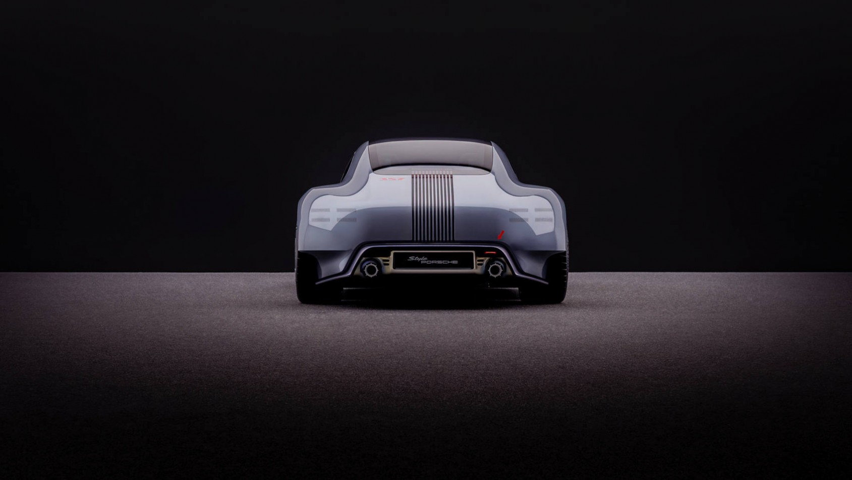 Porsche Vision 357 sylwetka tyłu