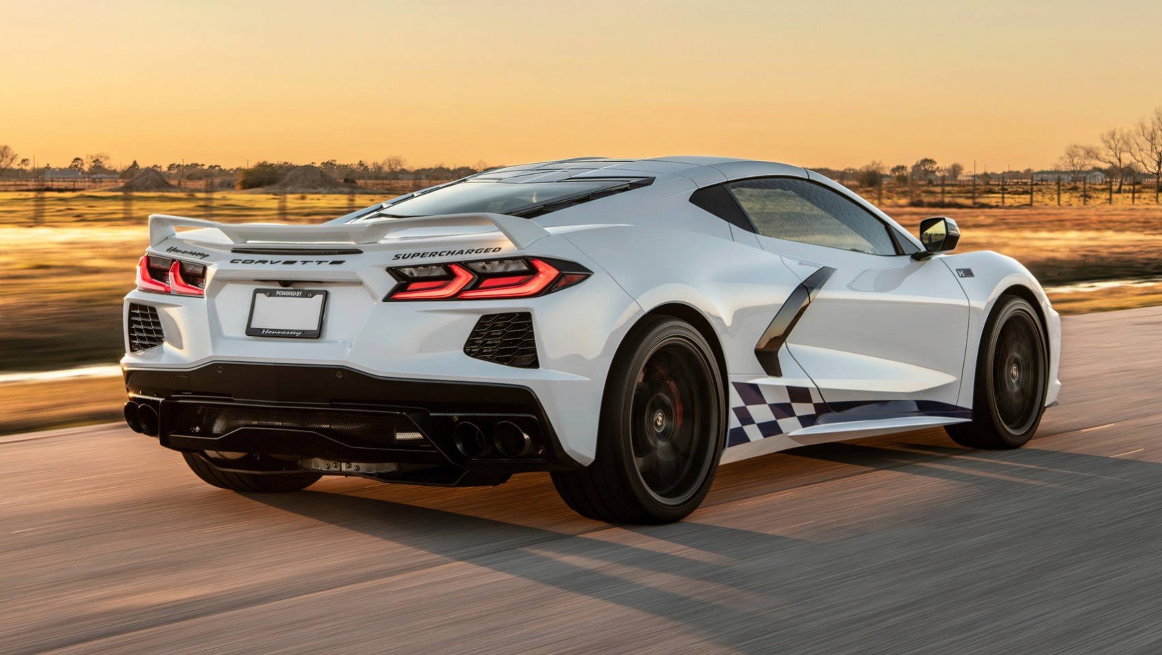Hennessey Corvette C8 tył dynamiczne