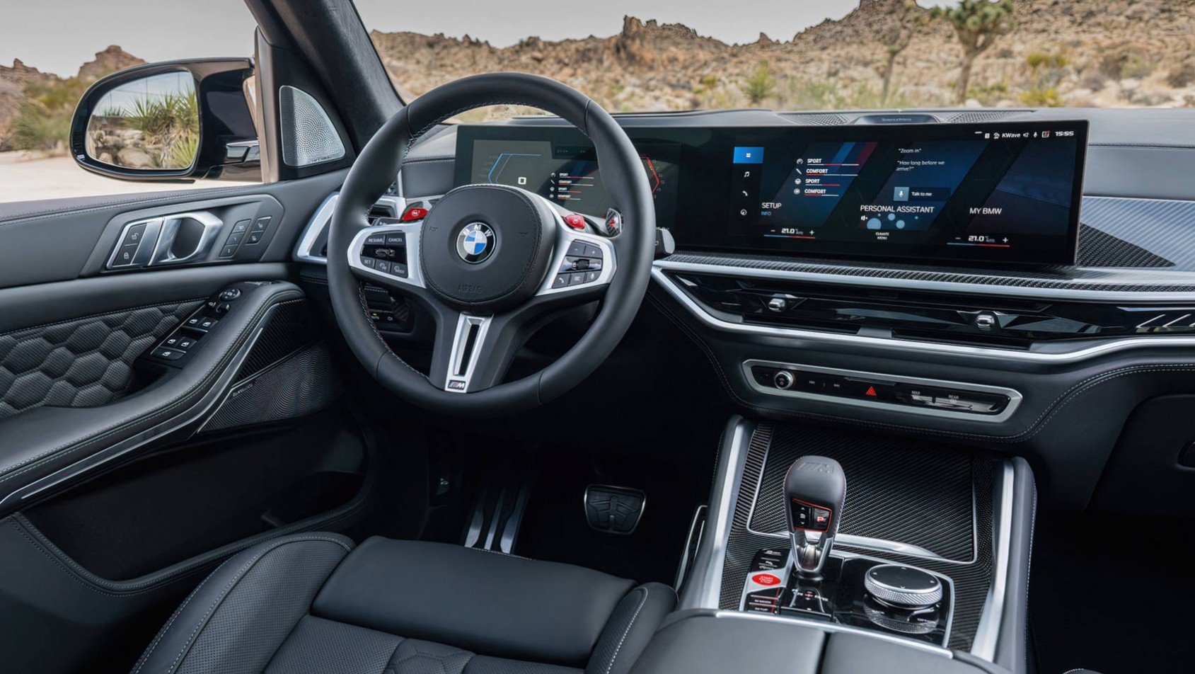 BMW X5 M 2023 BMW X5 M Competition wnętrze