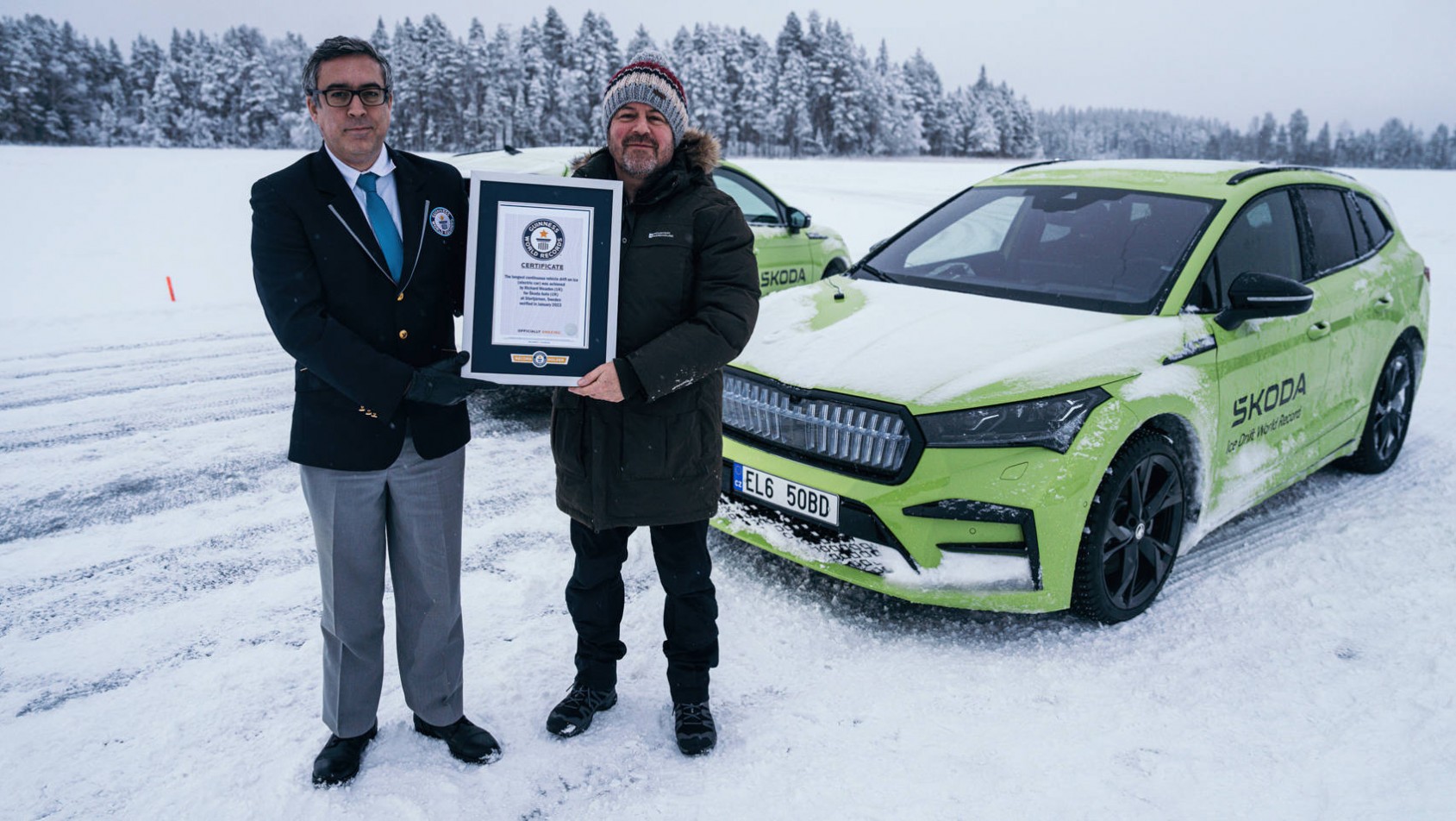 Rekord Guinnessa Evo i Skody certyfikat