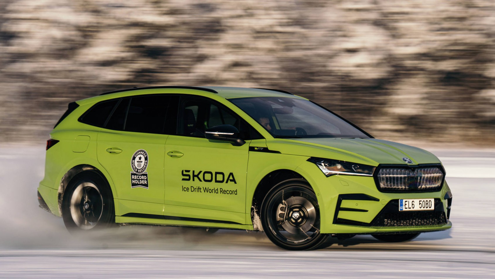 Rekord Guinnessa Evo i Skody Enyaq RS dynamicznie