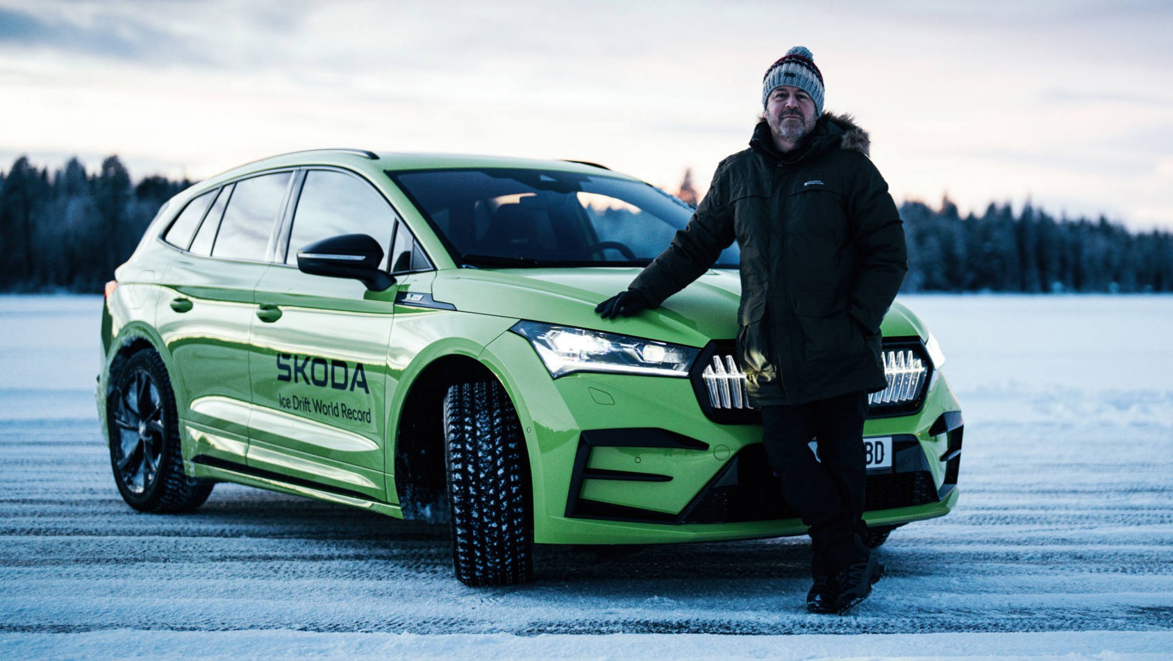 Rekord Guinnessa Evo i Skody kierowca i samochód