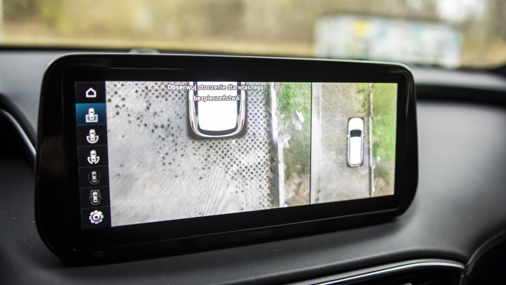 Hyundai Santa Fe PHEV kamera cofania