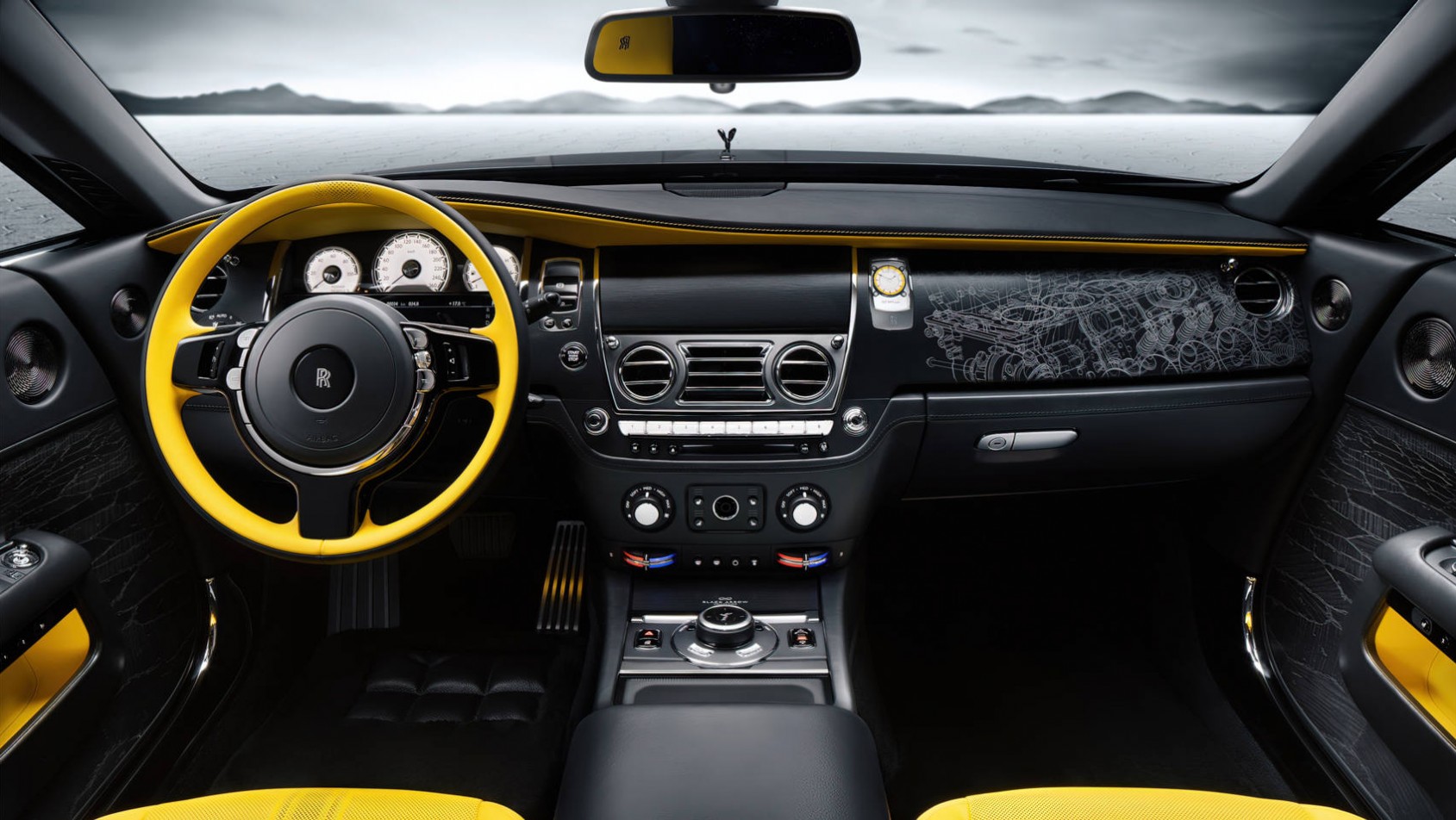 Rolls-Royce Wraith Black Arrow kokpit