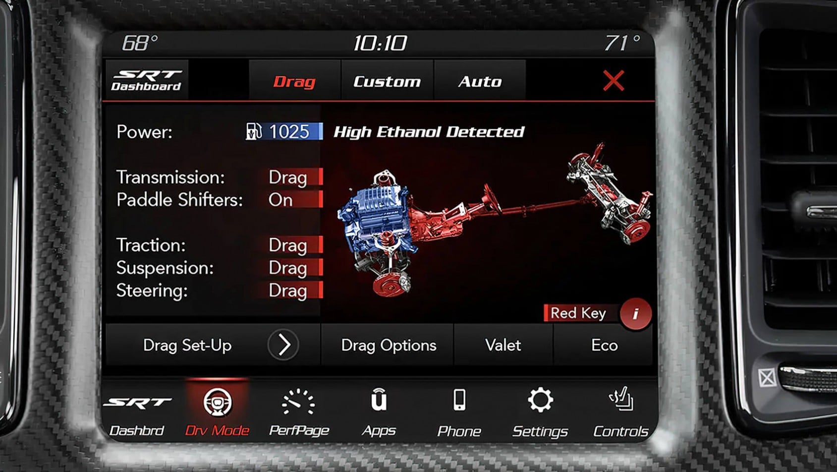Dodge Challenger SRT Demon 170 ustawienia