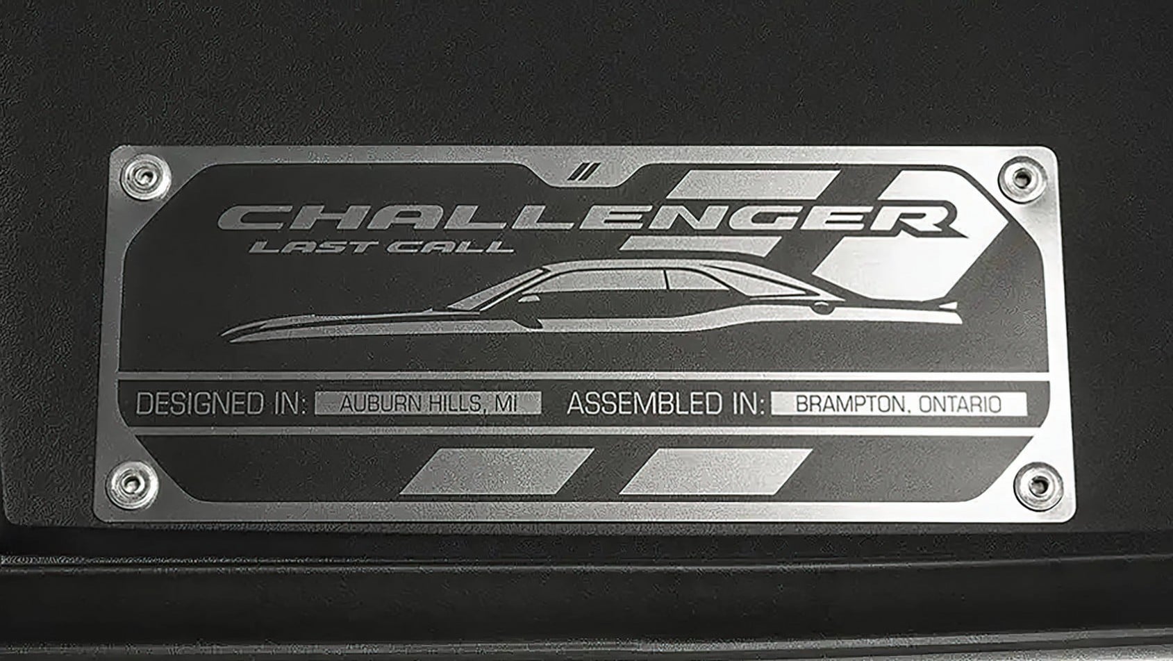 Dodge Challenger SRT Demon 170 plakietka