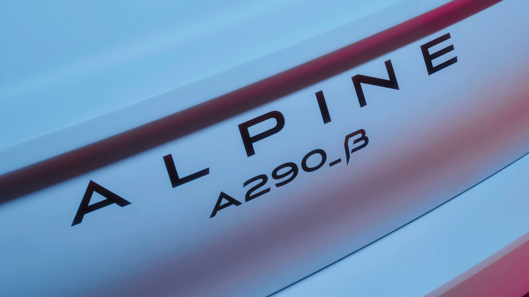 Alpine A290 teaser logo