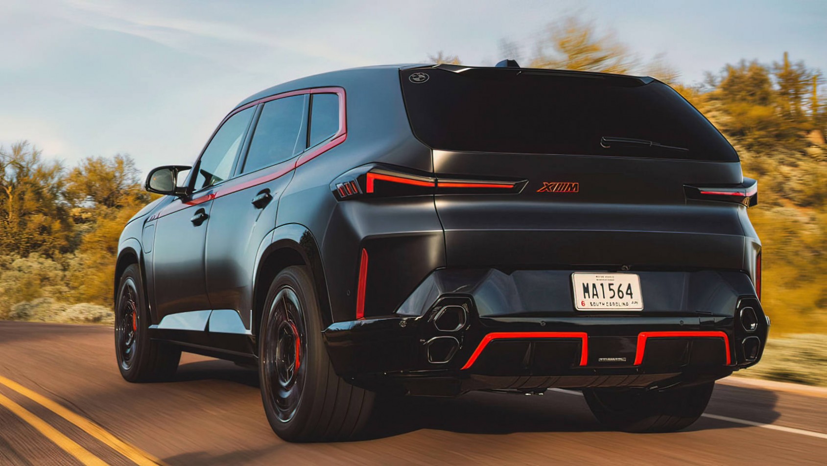 BMW XM Label Red tył dynamiczne