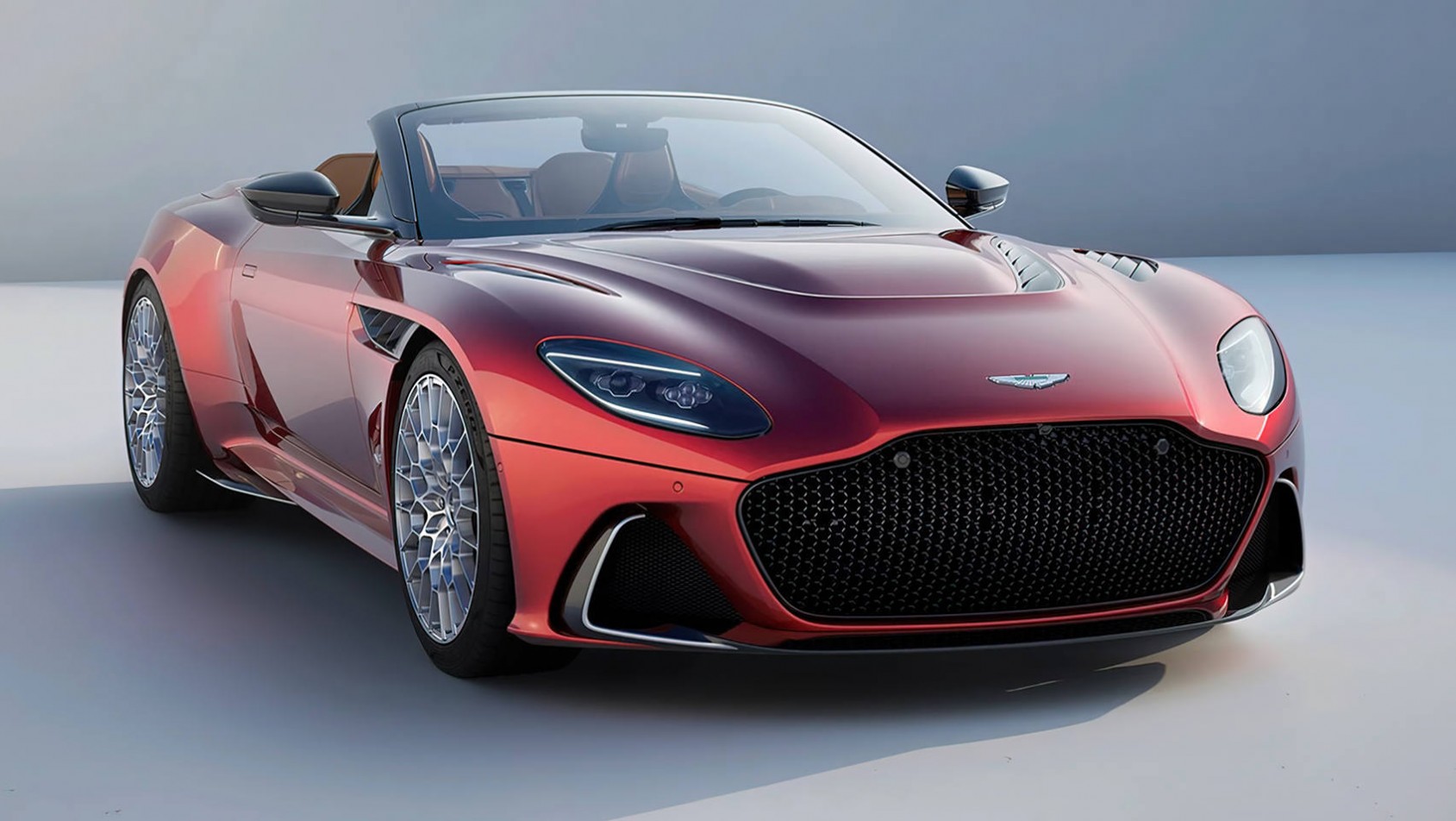 Aston Martin DBS 770 Ultimate Volante czerwony przód