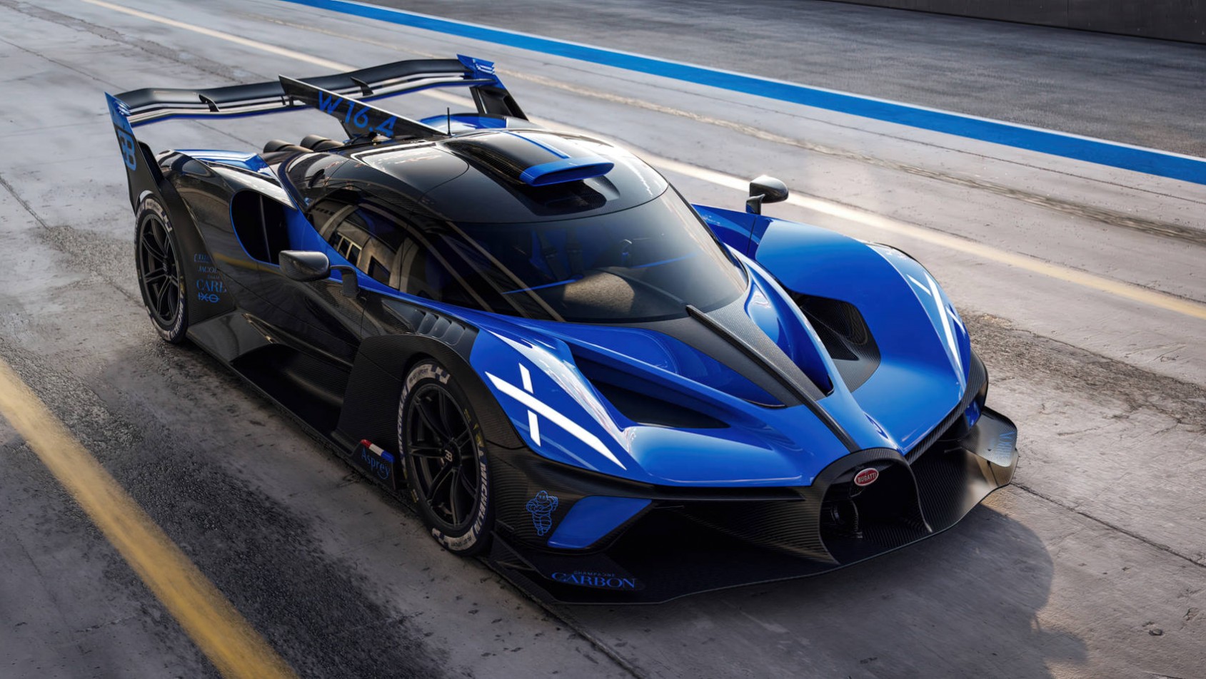 Bugatti Bolide Bugatti Bolide w boksach