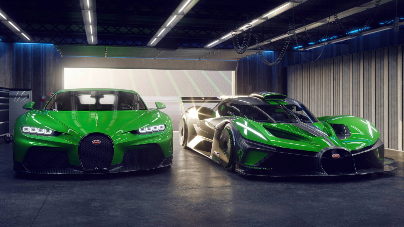 Bugatti Bolide Bugatti Bolide wraz z Chironem
